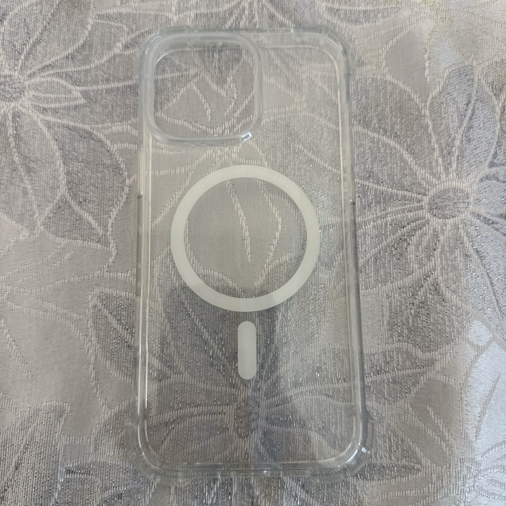 Clear Protective Phone Case for iPhone 16 Pro Max.